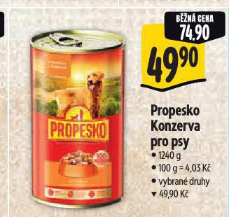 PROPESKO KONZERVA PRO PSY