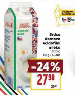 SRDCE DOMOVA ACIDOFILN MLKO