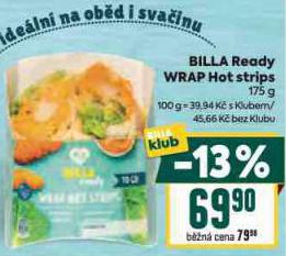 BILLA READY WRAP HOT STRIPS