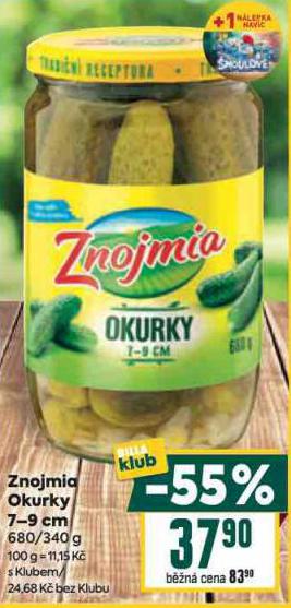 ZNOJMIA OKURKY