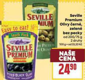 SEVILLIE PREMIUM OLIVY ZELEN BEZ PECKY