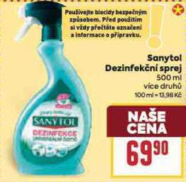 SANYTOL DEZINFEKN SPREJ