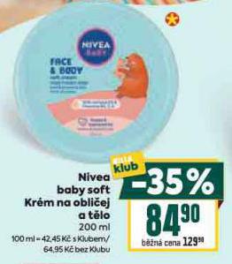 NIVEA BABY SOFT KRM NA OBLIEJ A TLO
