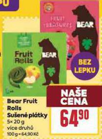 BEAR FRUIT ROLLS SUEN PLTKY