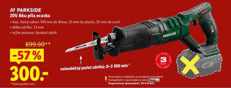 PARKSIDE 20V AKU PILA OCASKA