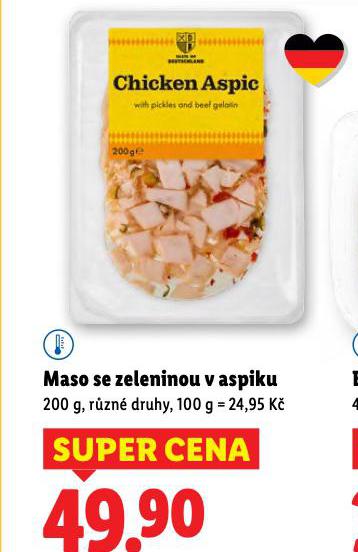 MASO SE ZELENINOU V ASPIKU