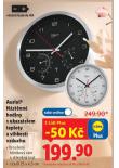 AURIOL NÁSTĚNNNÉ HODINY S UKAZATELEM TEPLOTY A VLHKOSTI VZDUCHU