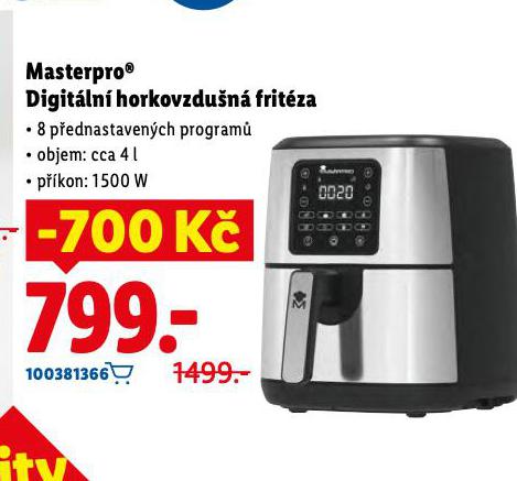 MASTERPRO DIGITLN HORKOVZDUN FRITZA