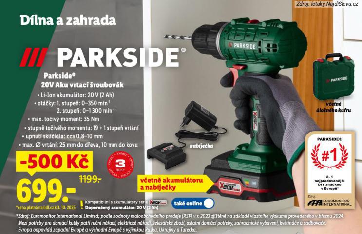 PARKSIDE AKU VRTAC ROUBOVK