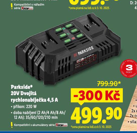 PARKSIDE DVOJIT RYCHLONABJEKA