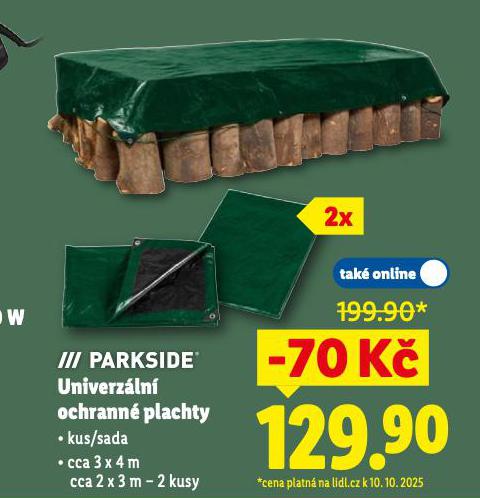 PARKSIDE UNIVERZLN OCHRANN PLACHTY