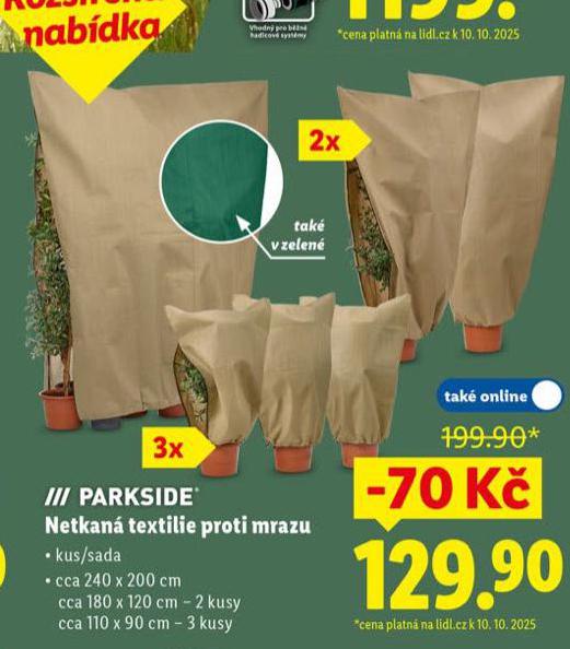 PARKSIDE NETKAN TEXTILIE PROTI MRAZU