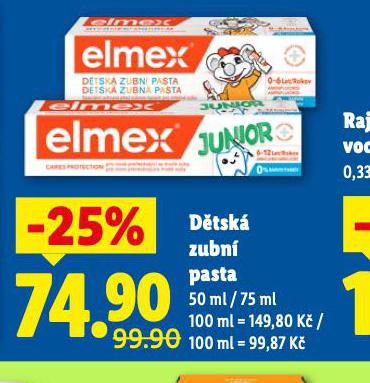 ELMEX JUNIOR DTSK ZUBN PASTA