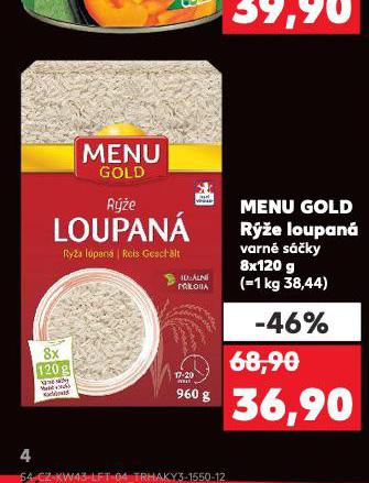 MENU GOLD RݎE LOUPAN