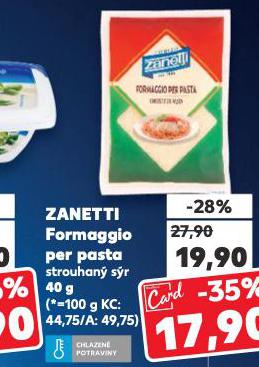 ZANETTI FORMAGGIO PER PASTA