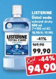 LISTERINE ÚSTNÍ VODA