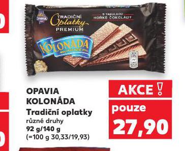 OPAVIA KOLONDA TRADIN OPLATKY