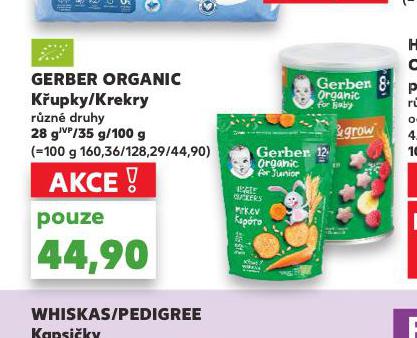 GERBER ORGANIC KUPKY