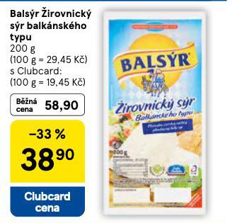 BALSR IROVNICK SR BALKNSKHO TYPU