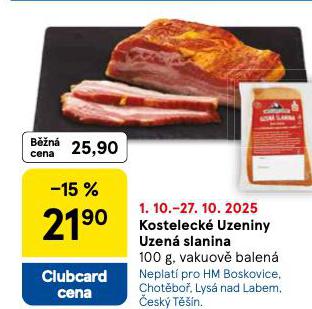 KOSTELECK UZENINY UZEN SLANINA