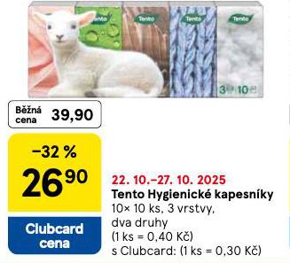 TENTO HYGIENCK KAPESNKY