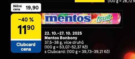 MENTOS BONBONY
