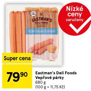 EASTMANS DELI FOODS VEPOV PRKY