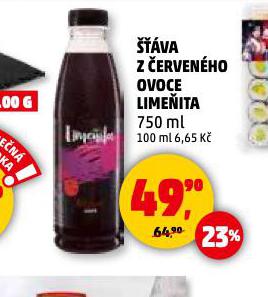 VA Z ERVENHO OVOCE LIMEITA