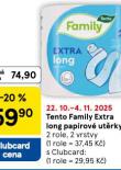 TENTO FAMILY EXTRA LONG PAPROV UTRKY