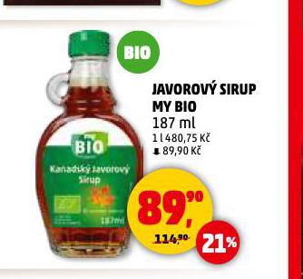 JAVOROV SIRUP MY BIO