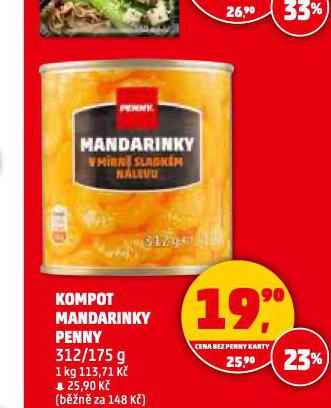 KOMPOT MANDARINKY