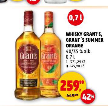 GRANT'S TRIPLE WOOD WHISKY