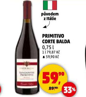 PRIMITIVO CORTE BALDA