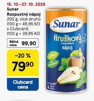 SUNAR ROZPUSTN NPOJ