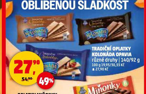 OPAVIA KOLONDA TRADIN OPLATKY