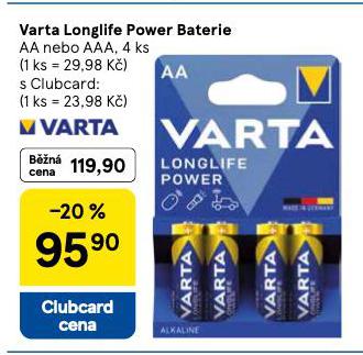 VARTA LONGLIFE POWER BATERIE