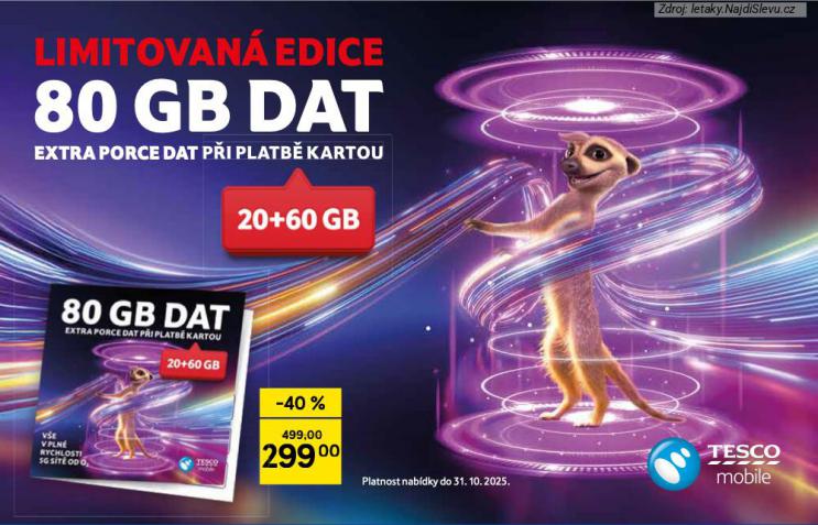LIMITOVAN EDICE 80GB DAT 
