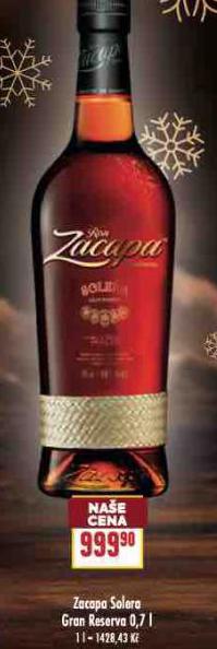 ZACAPA SOLERA GRAN RESERVA