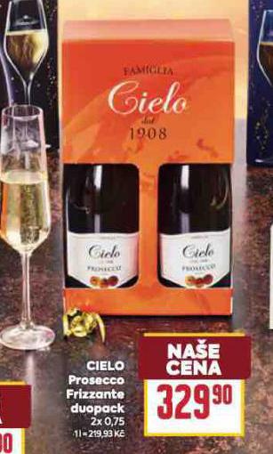 CIELO PROSECCO FRIZZANTE DUOPACK