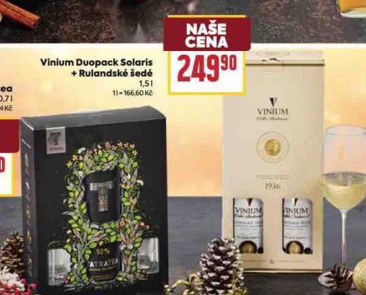 VINIUM DUOPACK SOLARIS + RULANDSK ED
