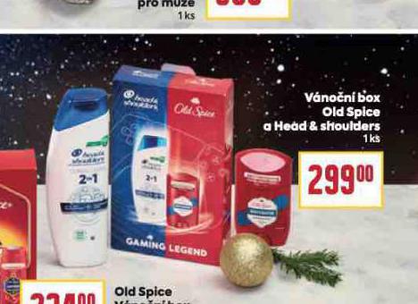 VNON BOX OLD SPICE A HEAD & SHOULDERS