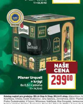 PIVO PILSNER URQUELL + KRGL
