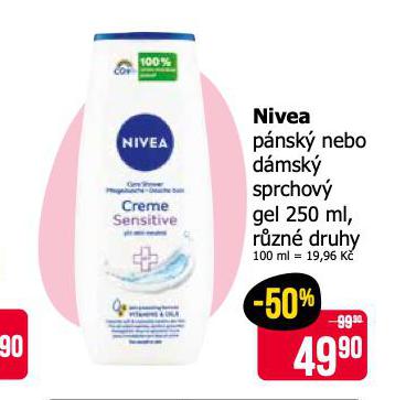 NIVEA SPRCHOV GEL