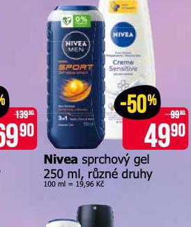 NIVEA SPRCHOV GEL