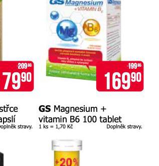 GS MAGNESIUM + VITAMIN B6