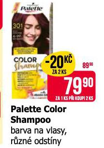 PALETTE BARVA NA VLASY