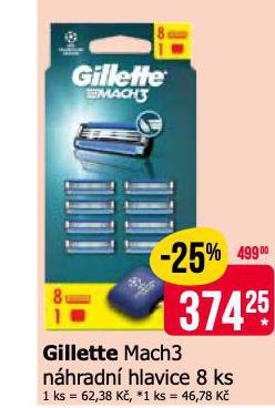 GILLETTE MACH3 NHRADN HLAVICE