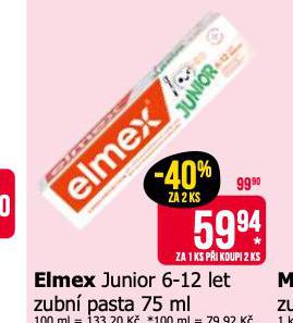 ELMEX JUNIOR DTSK ZUBN PASTA