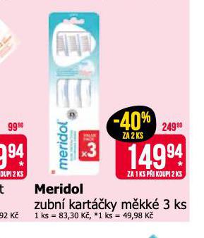 MERIDOL ZUBN KARTEK