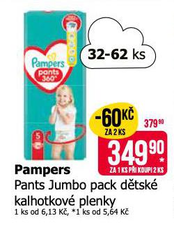 PAMPERS DTSK KALHOTKOV PLENKY